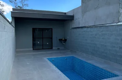 Casa térrea moderna com área gourmet e piscina – mogi das cruzes  descubra o equilíbrio perfeito entre conforto, lazer e sofisticação nesta bela casa térrea com 93m² de área construída.