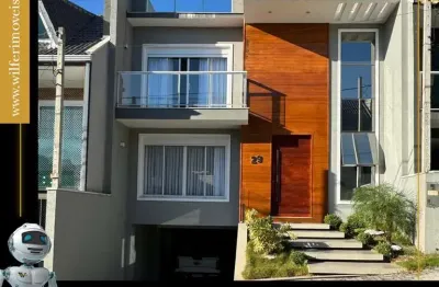 Casa com 3 quartos à venda na rua frederico stella, 400, cachoeira, curitiba, 200 m2 por r$ 1.290.000