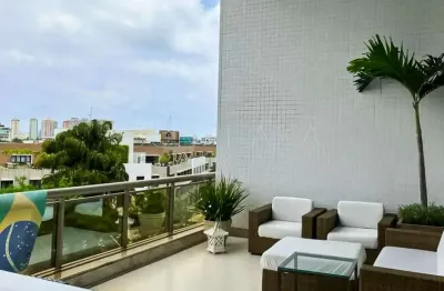 Apartamento 4 quartos sendo 4 suítes, linear com pé direito duplo, península - barra da tijuca