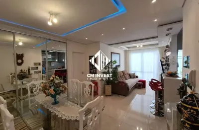 Apartamento de 2 dormitórios com 1 suíte e sacada com churrasqueira bairro barreiros em são josé.