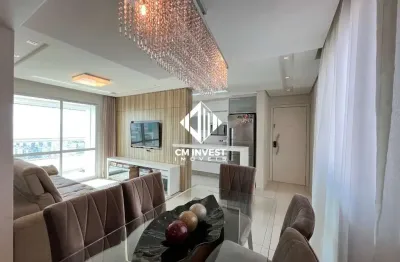Apartamento mobiliado vista mar, são josé, com 03 dormitórios e 89m². venha conferir!