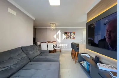 Apartamento mobiliado com terraço de 2 dormitórios e 1 vaga de garagem com 140m² de área no kobrasol são josé,sc.