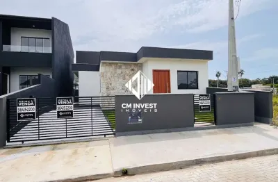 Casa á venda no lisboa iii - 2 quartos + suíte, acabamento premium - são josé/sc