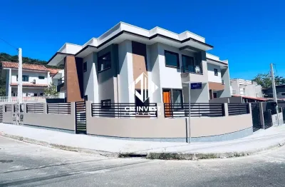 Casa de esquina à venda com 3 quartos,suíte,espaço amplo com 106m² jardim botânico - são josé sc