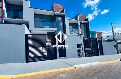 Sobrado com sacada à venda no loteamento alta vista em são josé sc com  3 quartos e 2 vagas