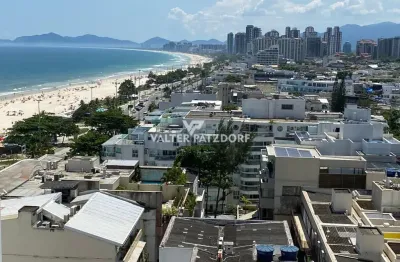 Apartamento à venda na avenida do pepê, barra da tijuca, rio de janeiro – 1 quarto, mobiliado, vista mar, condomínio barra beach