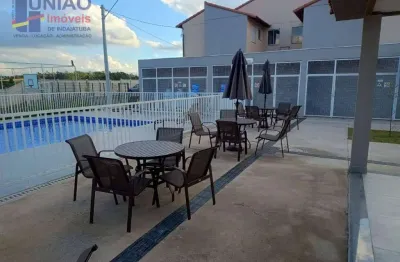 Casa para locação em indaiatuba/sp, 02 dormitórios, condomínio fechado