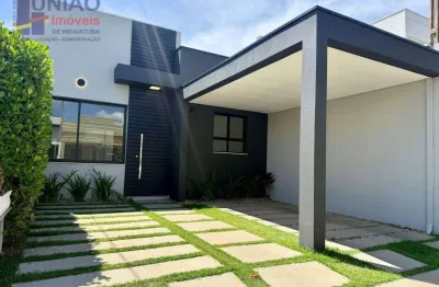 Excelente Casa a Venda, em Condomínio Fechado de Indaiatuba/SP, planejados em todos os ambientes., área de lazer completa, portaria e segurança 24hs.