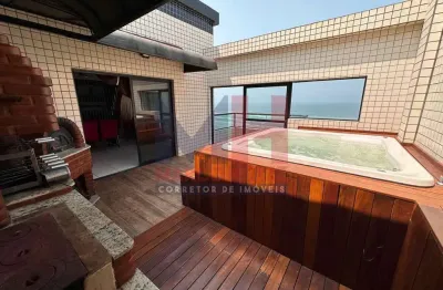Cobertura com 2 dorms, aviação, praia grande, cod: 207044