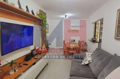 Apartamento com 2 dorms, guilhermina, praia grande - r$ 820 mil, cod: 207223