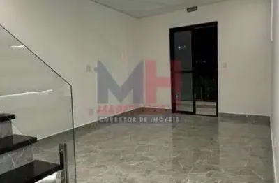 Sobrado de condomínio com 2 quartos, aviação, praia grande - r$ 365 mil, cod: 207355