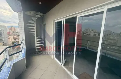 Cobertura com 3 quartos, canto do forte, praia grande - r$ 850 mil, cod: 207838
