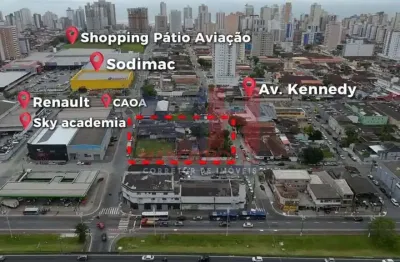 Terreno comercial para alugar na Avenida Presidente Kennedy, 247, Aviação, Praia Grande