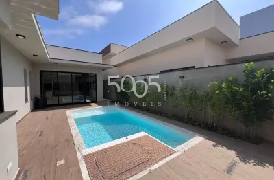 Excelente casa térrea à venda no condomínio saint paul com 230m2 de construção e 432m2 de terreno. com escritório, lavabo, sala 2 ambientes