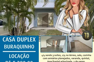 Casa residencial duplex condomínio buraquinho para locação  buraquinho, lauro de freitas