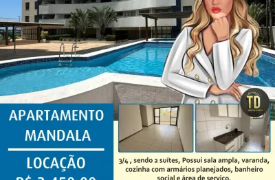 Apartamento residencial mandala para locação pitangueiras, lauro de freitas