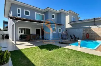 Casa 5 quartos c/ 4 suítes | área gourmet integrada com churrasqueira e piscina privativa