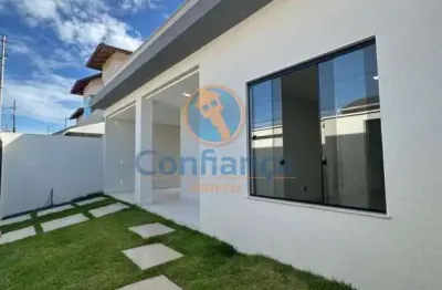 ✨ casa linear 3 quartos c/ suíte | toda a casa em porcelanato - 📌 localização: solar do porto, serra - es