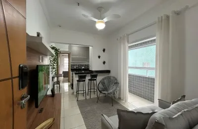 Apartamento 01 quarto no boqueirão na praia grande mobiliado com piscina