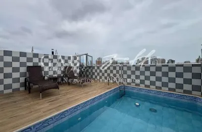 Cobertura com 4 quartos à venda no campo grande, santos , 236 m2 por r$ 1.100.000