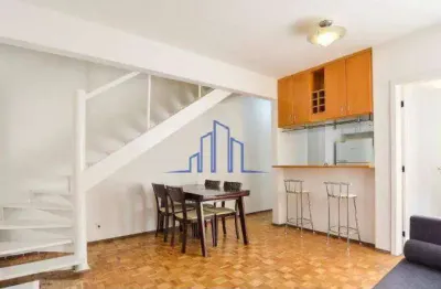 Apartamento mobiliado com 2 dormitórios à venda -  alphaville/sp