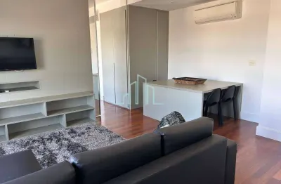 Apartamento mobiliado com 1 quarto à venda, 62 m² - alphaville