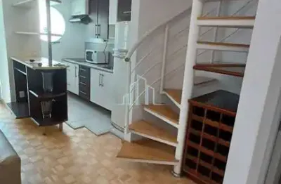 Apartamento duplex 64m², 1 dormitório para aluguel, r$ 4.000 -alphaville/sp