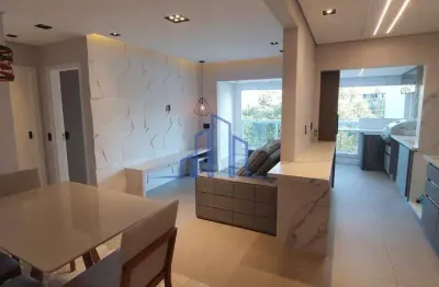 Apartamento mobiliado 67m² para locação, 2 quartos, r$ 7.450/mês alphaville