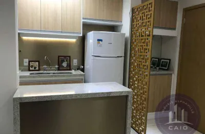 Apartamento mobiliado, a venda 66 m² por r$ 875.000 - alphaville/sp