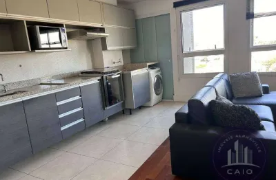 Apartamento mobiliado 62m com 1 dormitório  à venda r$ 595.000 - alphaville