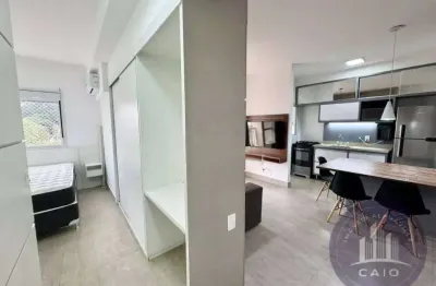 Apartamento mobiliado, 50 m² - aluguel por r$ r$ 3.700,00 - alphaville/sp