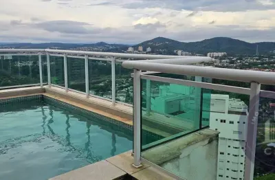 Apartamento cobertura mobiliado 342m², aluguel r$ 40.000 - alphaville/sp