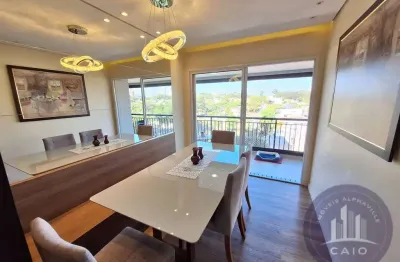 Apartamento com  81m² com 2 dormitórios- aluguel por r$ 8.600 alphaville/sp