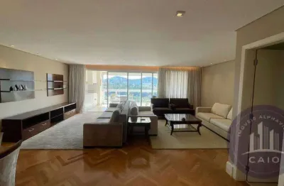 Apartamento mobiliado aluguel, 181m²,  3 suítes - r$ 16.000- alphaville/sp