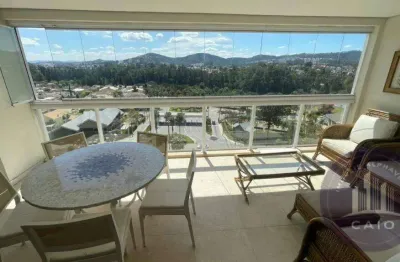 Apartamento mobiliado aluguel, 181m²,  3 suítes - r$ 16.000- alphaville/sp