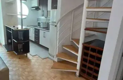 Apartamento duplex 64m², 1 dormitório para aluguel, r$ 4.000 -alphaville/sp