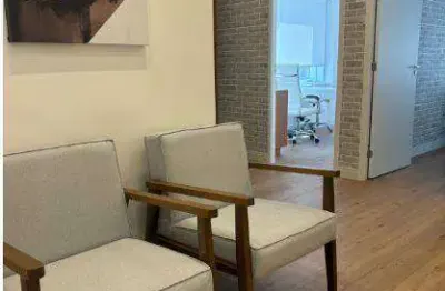 Sala mobiliada para aluguel com 46 m²  por r$ 3.750,00/mês - alphaville/sp