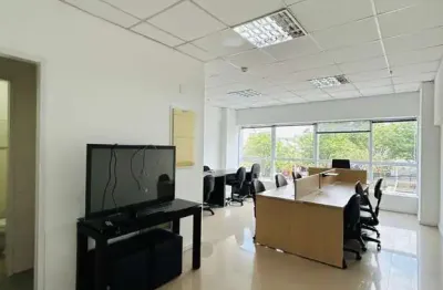 Sala mobiliada 42 m a venda ou aluguel por r$ 3.000,00/mês - alphaville/sp