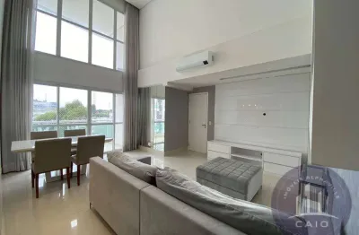 Apartamento alto padrão, semi mobiliado 98m² por r$ 7.500,00- alphaville/sp