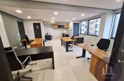 Sala mobiliada com 64m² para aluguel por r$ 6.000,00/mês - alphaville/sp