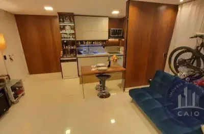 Apartamento mobiliado  à venda, 50 m² por r$ 655.000,00 - alphaville/sp