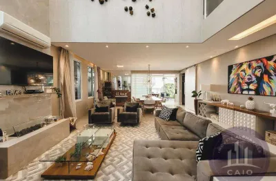 Casa mobiliada 4 quartos para alugar, 400m² por r$ 28.000/mês alphaville/sp