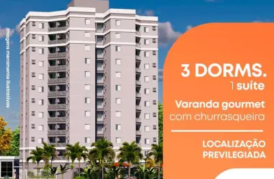 Apartamento com 3 dormitórios - lançamento  -  mogi guaçu miami residence
