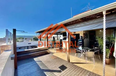 Linda cobertura à venda no serrano, 3 quartos, 1 suíte, 2 vagas - bh/mg