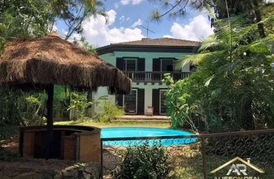 Casa rústica, 2.400m² de terreno, 2 piscinas, 3 sts - carapicuíba - sp.