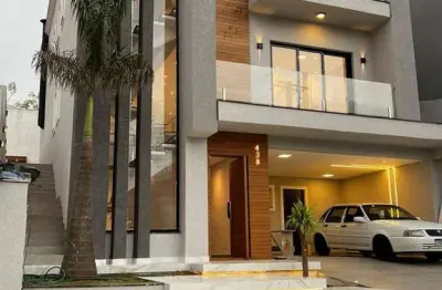 Linda casa de 331m² com 3 suítes, 3 banheiros, 4 vagas no cond. new ville.