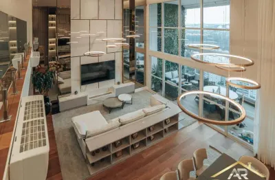 Lindo apto, com 4 sts, 4 vagas, vista p/ lago com 338m² - barueri - sp.