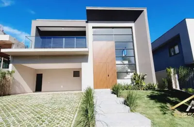 Casa nova em cond. com 4 sts, 6 wc, 4 vagas, com 420m², santana de p. - sp.