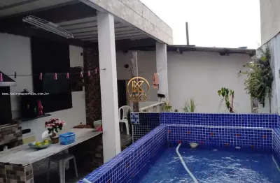 Casa sobreposta para venda em guarujá, morrinhos 4, 3 dormitórios, 2 suítes, 3 banheiros
