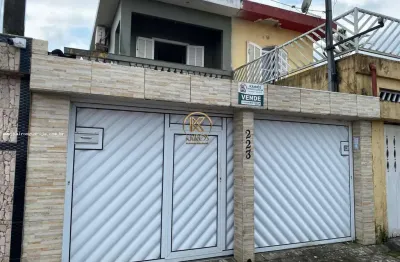 Sobrado para venda em guarujá, vila áurea (vicente de carvalho), 3 dormitórios, 2 banheiros, 2 vagas